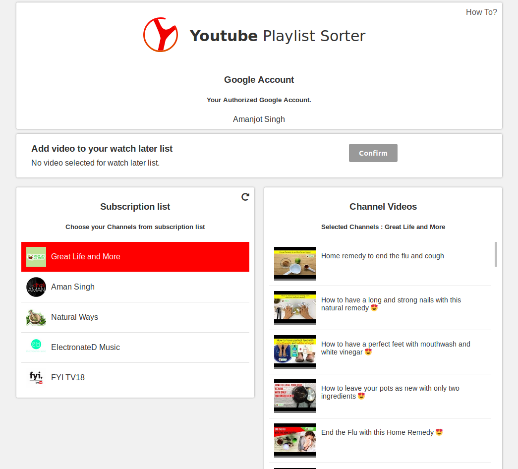 video manager youtube